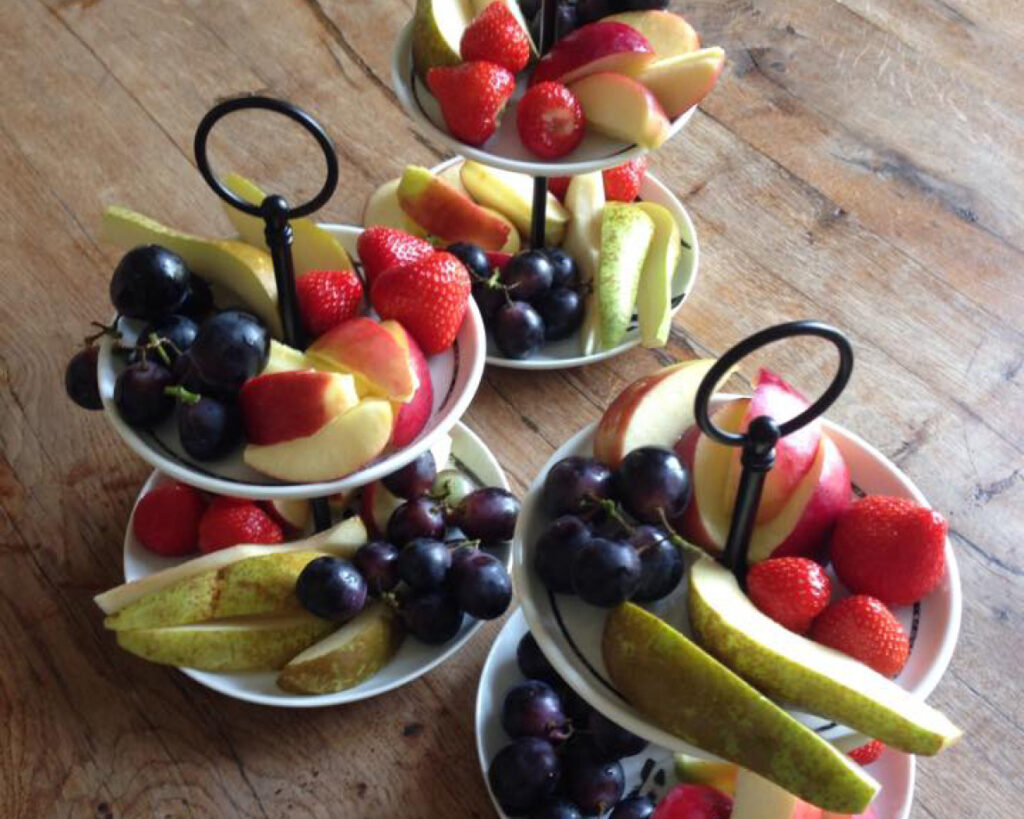 Vers fruit ontbreekt nooit bij De Vergaderij